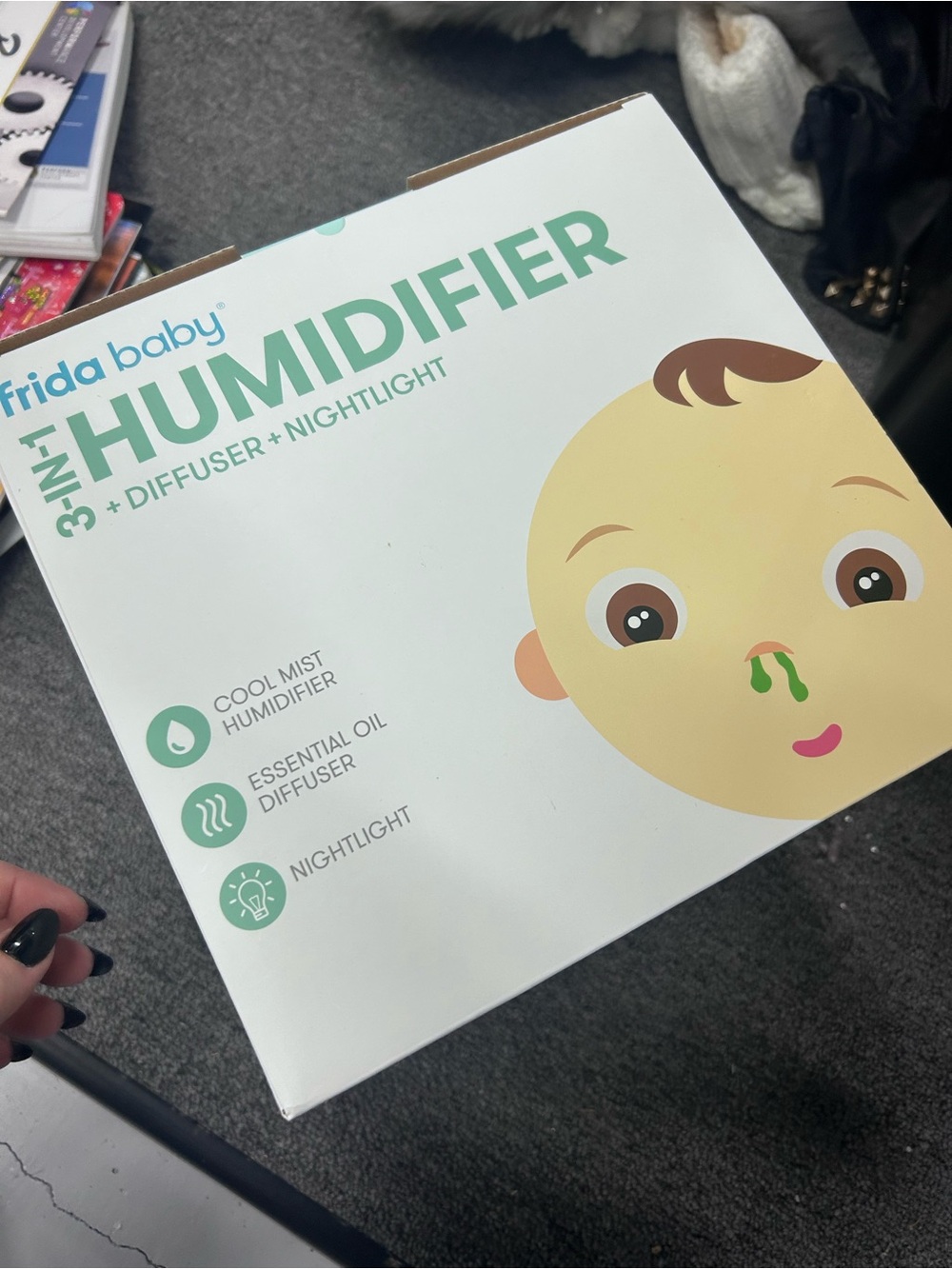 BNIB frida baby 3-in-1 Humidifier - Diffuser - Nightlight